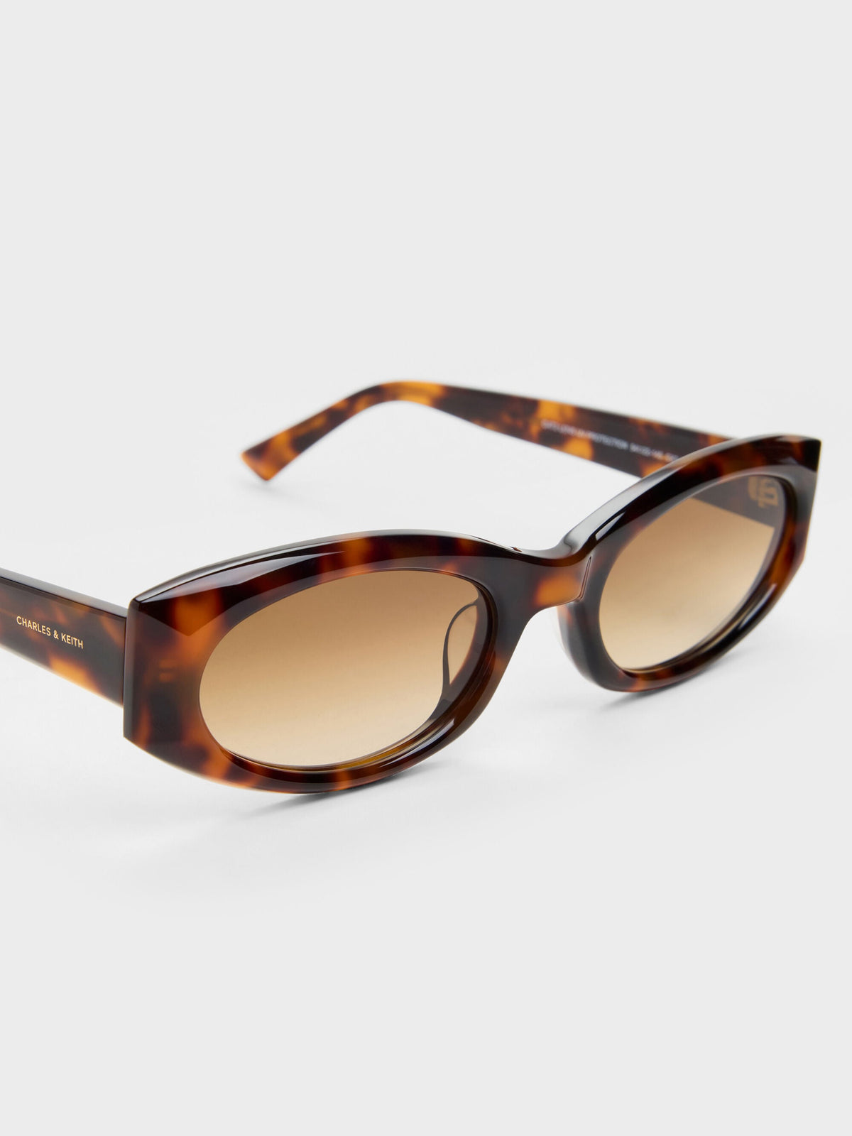 CHARLES & KEITH Best Price | Aubrey Oval Sunglasses - T. Shell