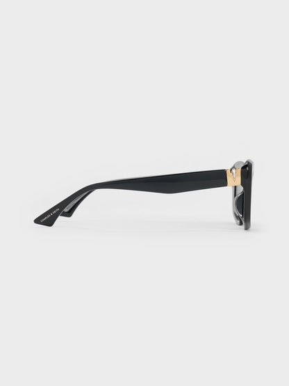 CHARLES & KEITH Popular | Alix Butterfly Sunglasses - Black