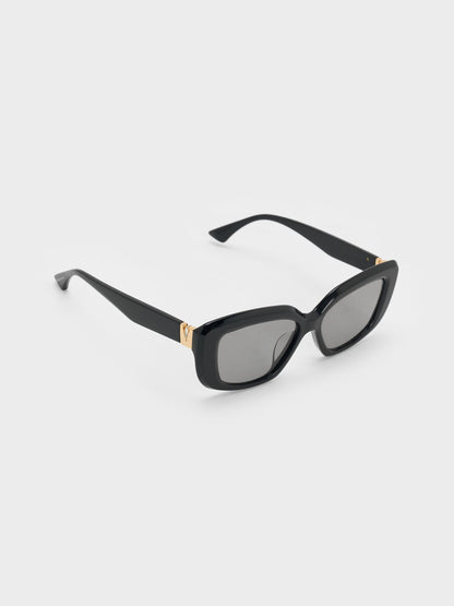 CHARLES & KEITH Popular | Alix Butterfly Sunglasses - Black