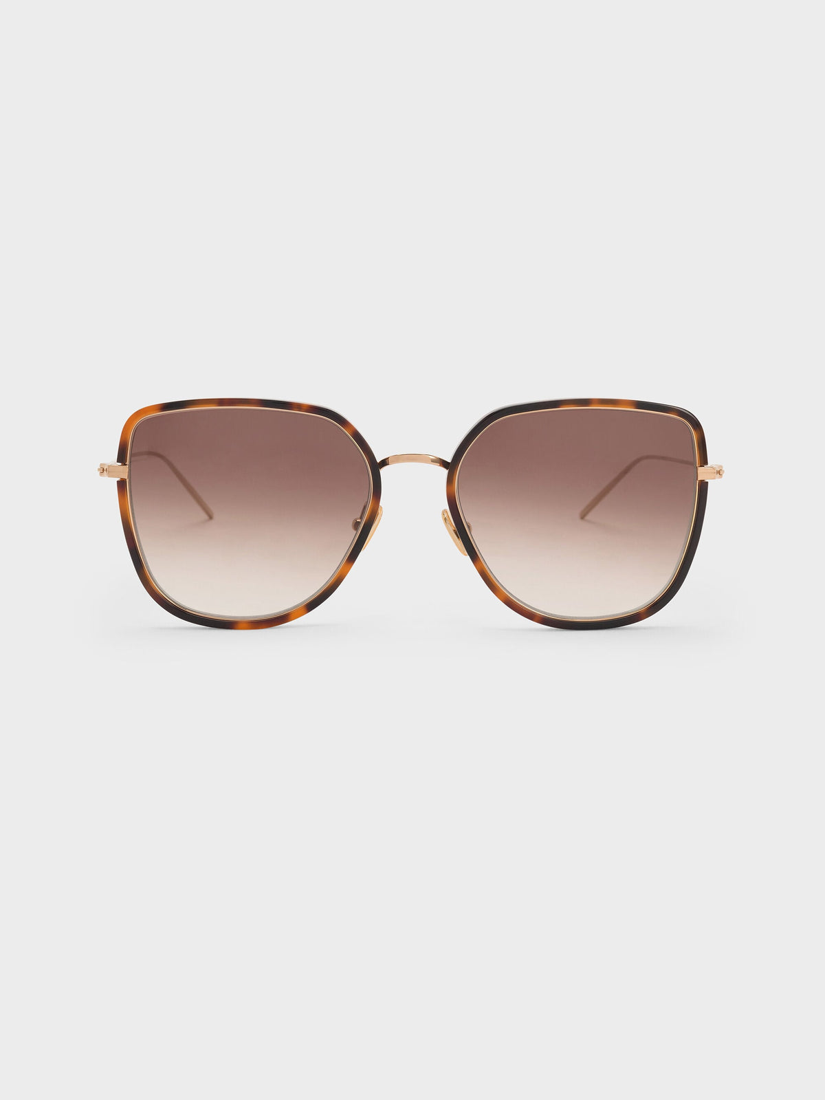 CHARLES & KEITH Top Pick | Lisbeth Tortoiseshell Butterfly Sunglasses - T. Shell