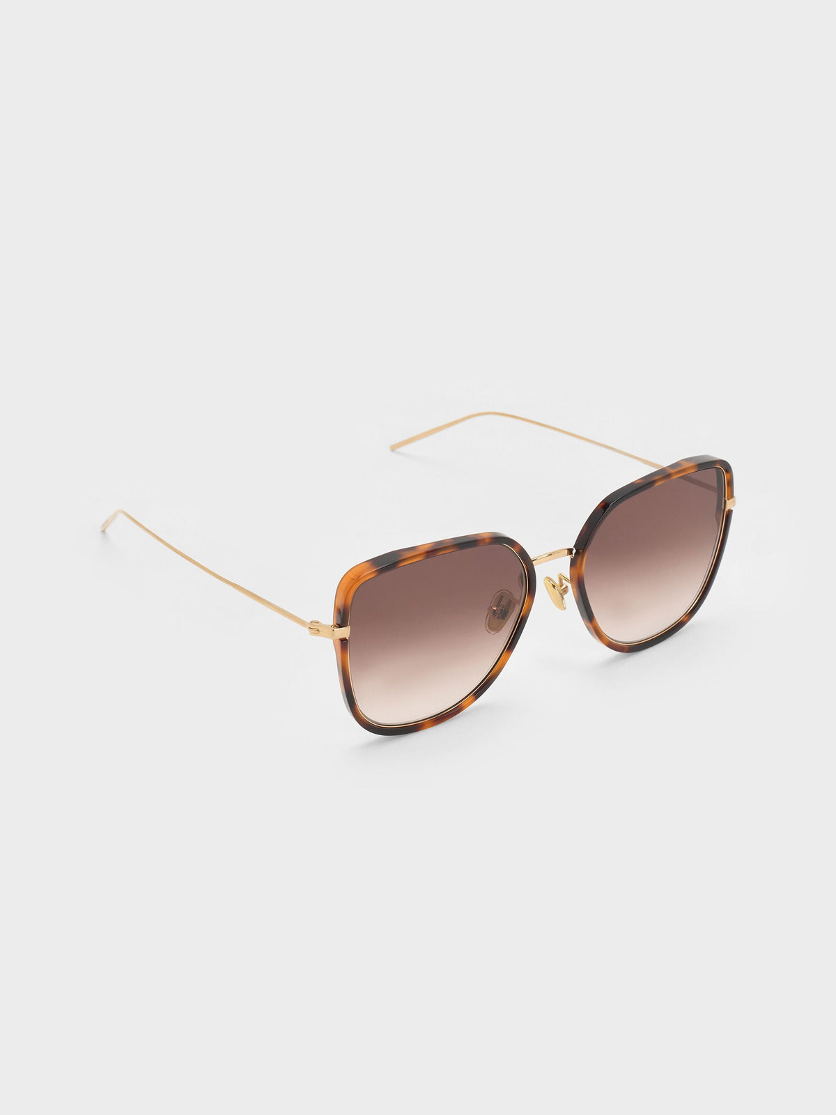 CHARLES & KEITH Top Pick | Lisbeth Tortoiseshell Butterfly Sunglasses - T. Shell