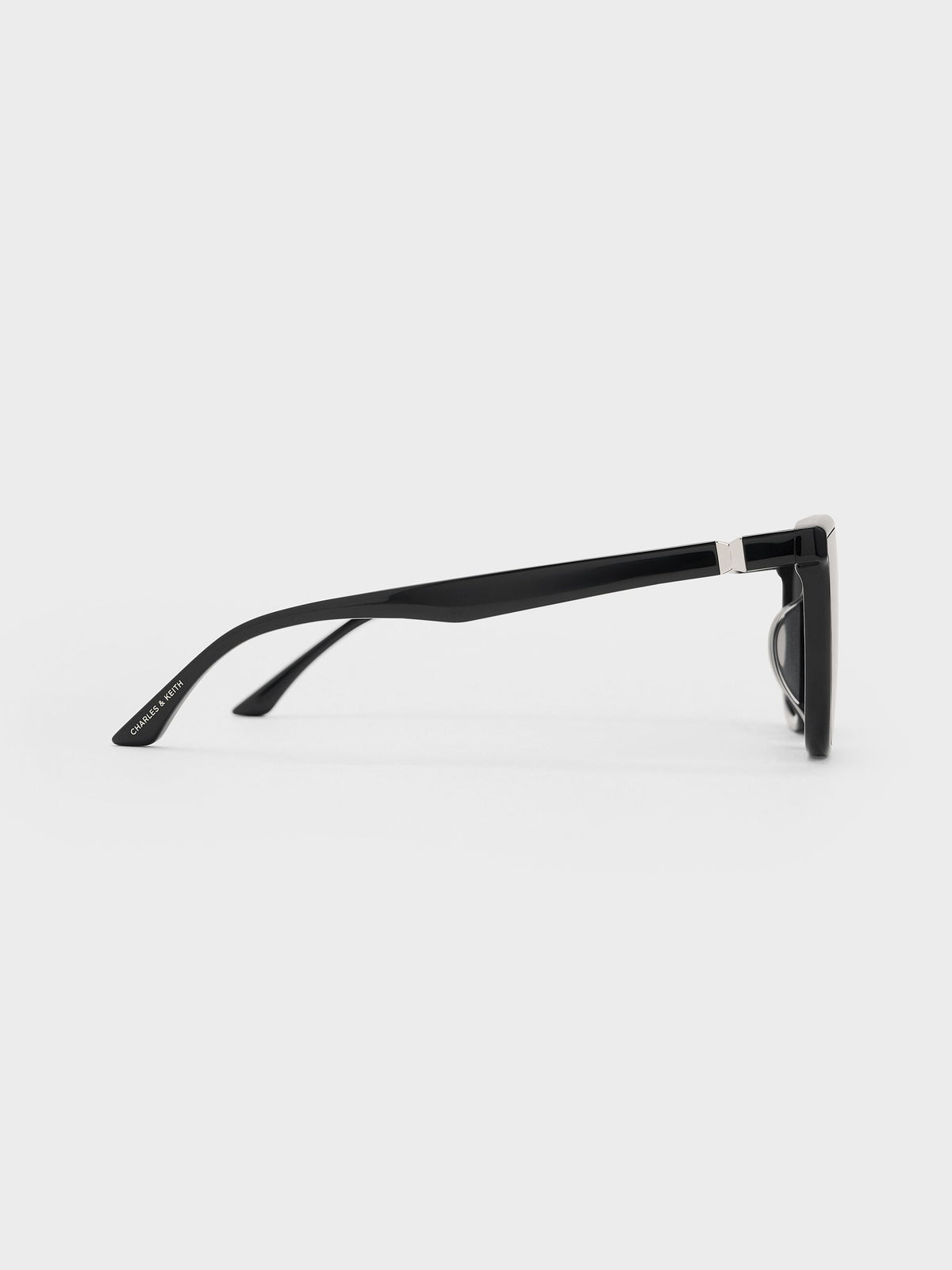 CHARLES & KEITH Deals | Maude Square Sunglasses - Black
