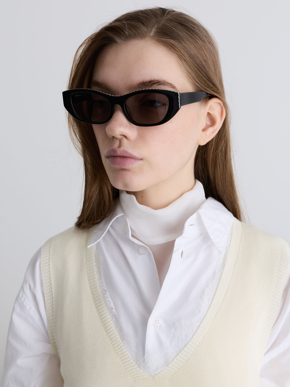 CHARLES & KEITH Hot Sale | Daenerys Cat-Eye Sunglasses - Noir