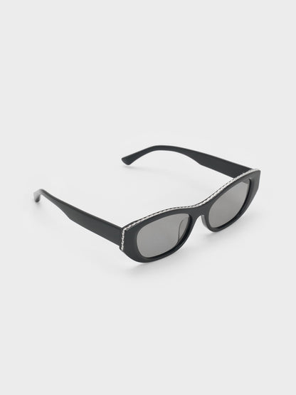 CHARLES & KEITH Hot Sale | Daenerys Cat-Eye Sunglasses - Noir