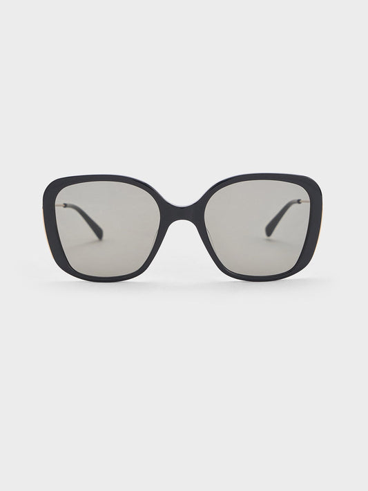 CHARLES & KEITH Essential | Renee Butterfly Sunglasses - Black