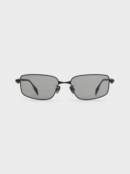 CHARLES & KEITH New | Celestia Rectangular Sunglasses - Noir