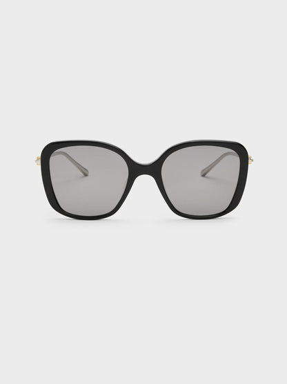 CHARLES & KEITH Premium | Adalyn Butterfly Sunglasses - Noir