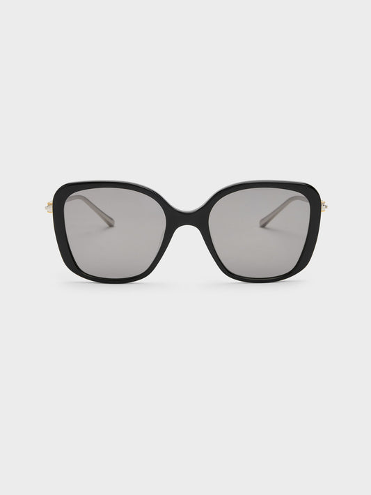 CHARLES & KEITH Premium | Adalyn Butterfly Sunglasses - Noir