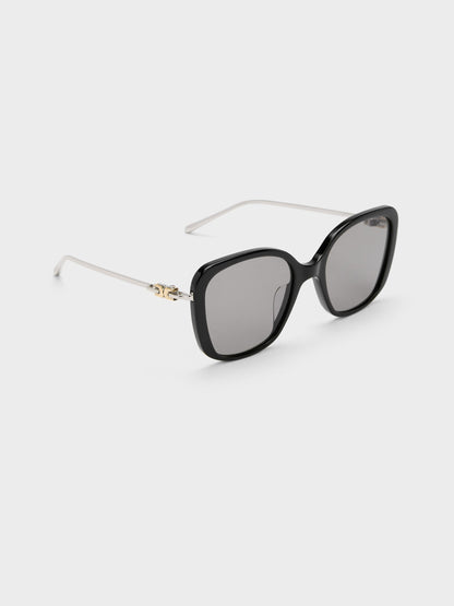 CHARLES & KEITH Premium | Adalyn Butterfly Sunglasses - Noir