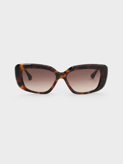 CHARLES & KEITH Hot Sale | Alix Tortoiseshell Butterfly Sunglasses - T. Shell
