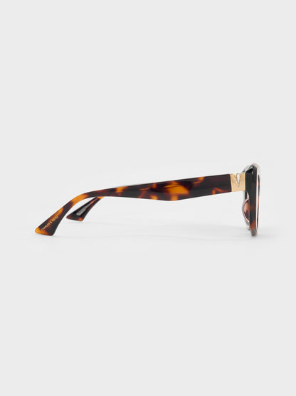 CHARLES & KEITH Hot Sale | Alix Tortoiseshell Butterfly Sunglasses - T. Shell