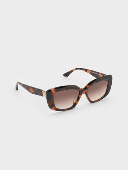 CHARLES & KEITH Hot Sale | Alix Tortoiseshell Butterfly Sunglasses - T. Shell