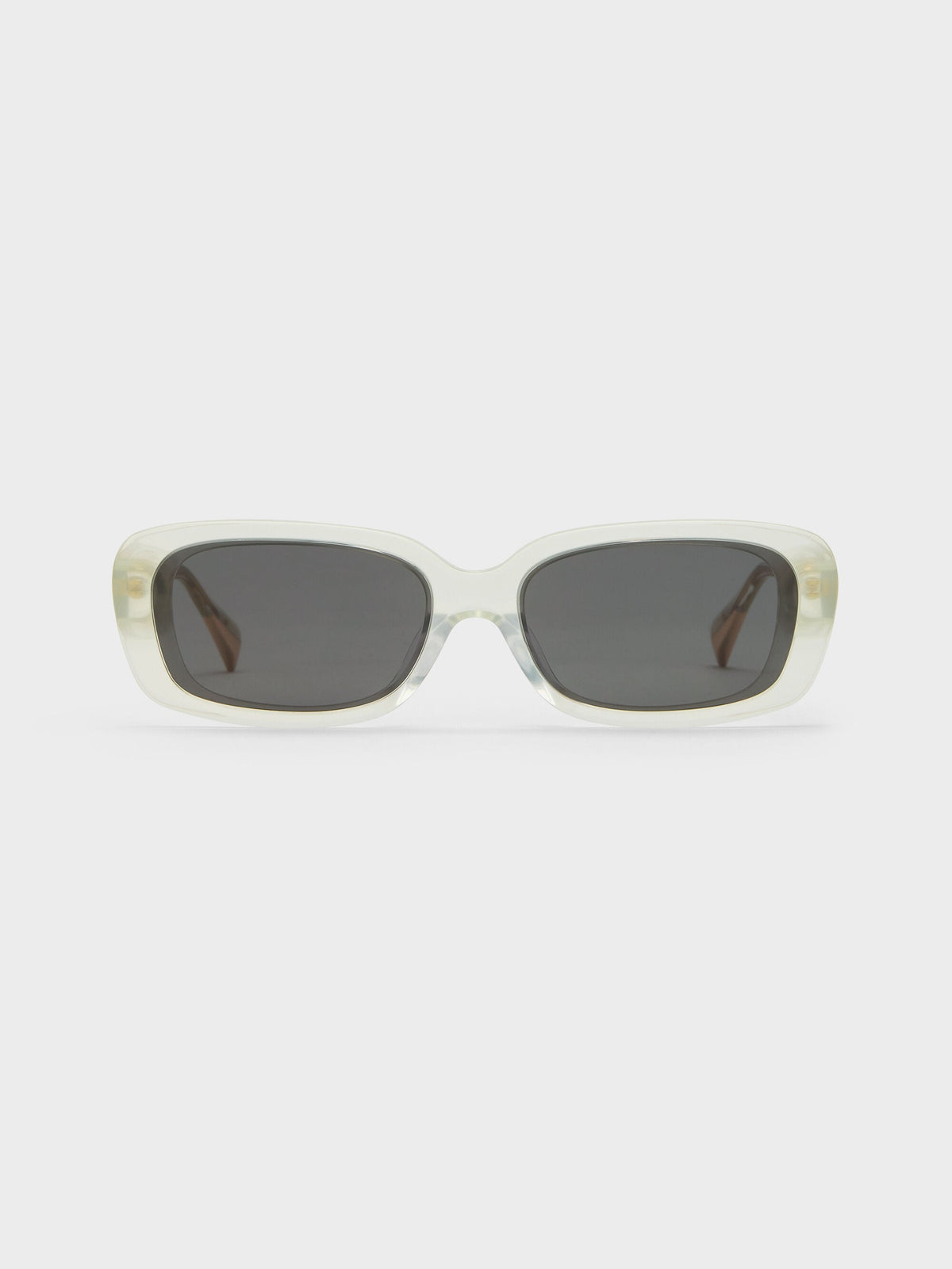 CHARLES & KEITH Signature | Aubrey Rectangular Sunglasses - Mint Green