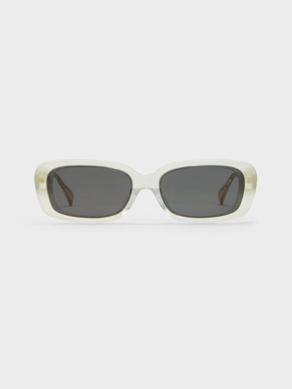 CHARLES & KEITH Signature | Aubrey Rectangular Sunglasses - Mint Green