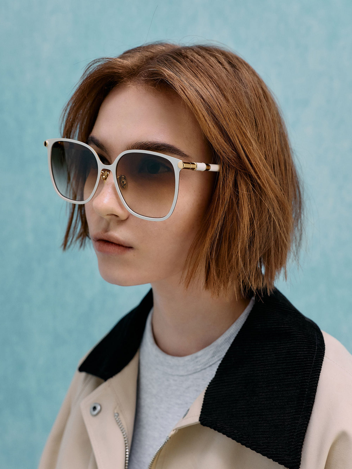 CHARLES & KEITH Value | Ophelia Square Sunglasses - Cream