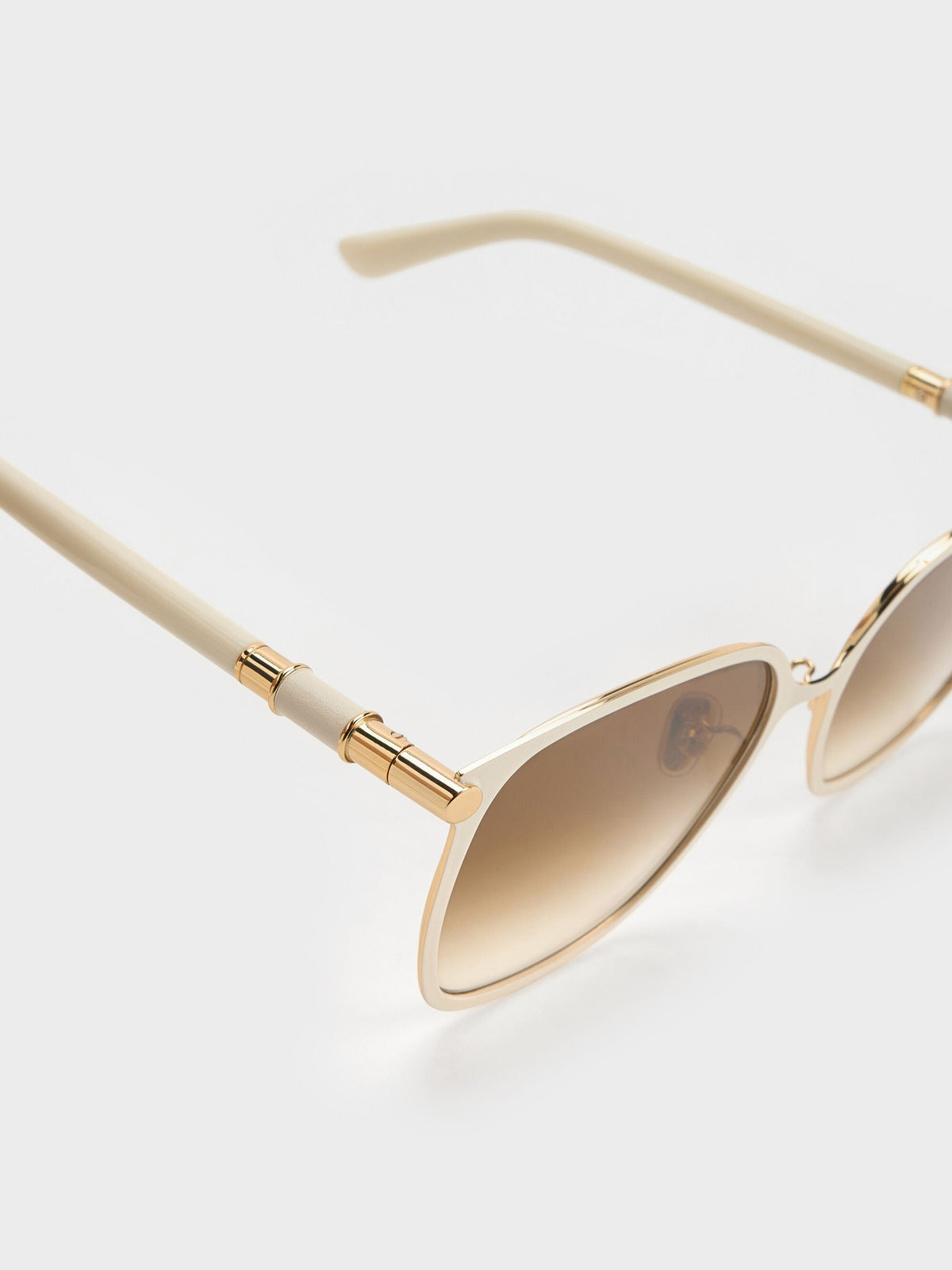 CHARLES & KEITH Value | Ophelia Square Sunglasses - Cream