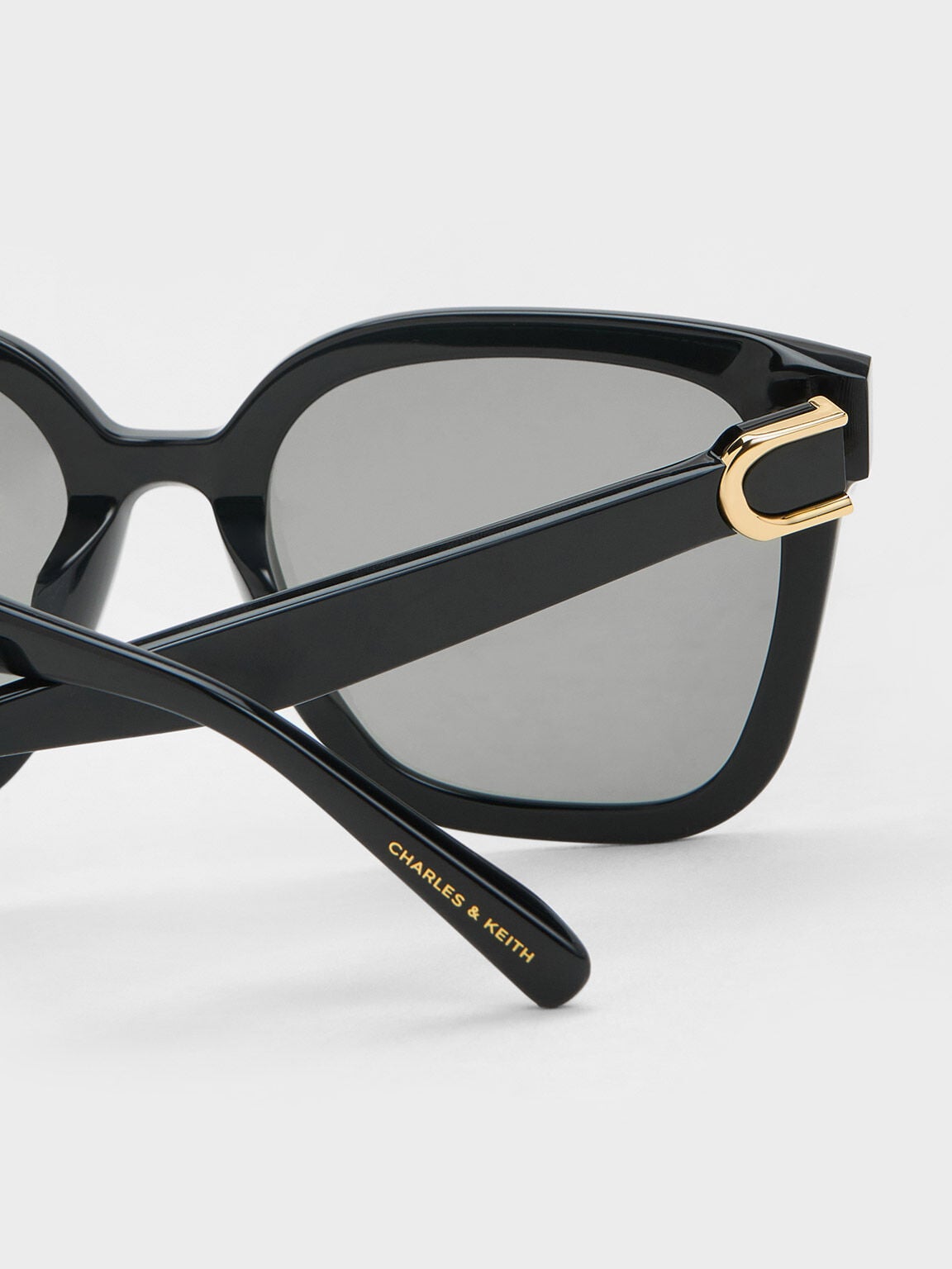 CHARLES & KEITH Smart Buy | Gabine Oversized Butterfly Sunglasses - Black